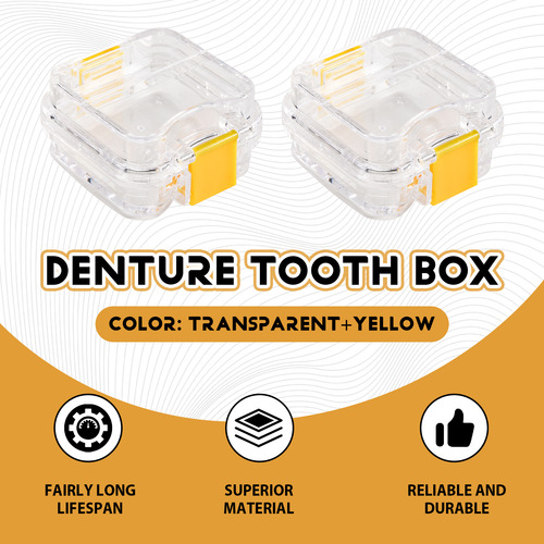 Caja De Dientes De Plástico Para Dentaduras Postizas De 10 P