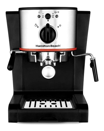 Cafetera Hamilton Beach 40792 automática negra y inox expreso 120V