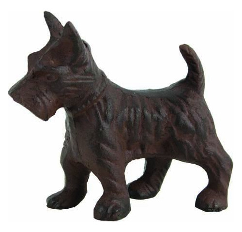 Scottie Perro Hierro Fundido Perrito Figura Coleccionable De