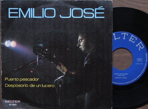 Emilio Jose - Puerto Pescador- Simple Vinilo España Año 1977