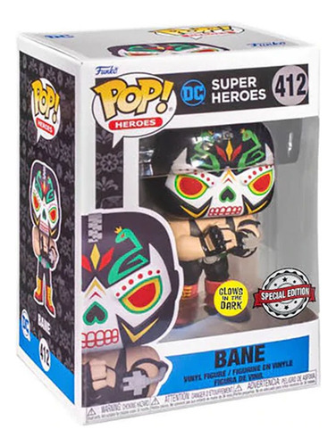 Funko Pop Bane 412 Batman 409 Dia Muertos Paquete Protector