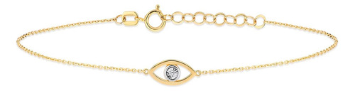 Pulsera De Diamantes Contra El Mal De Ojo | Pulseras Abierta