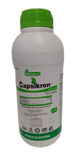 1 Lt Capsikron Insecticida Organico De Ajo Y Chile 