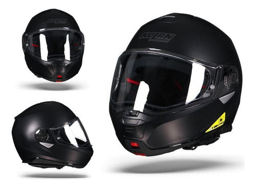 Casco Nolan N100-5 Classic Negro Matte + Pinlock N-com