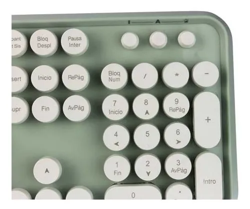 Kit teclado y mouse inalámbrico acteck t520 vintage new arrivals