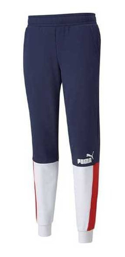 Pantalon Sudadera Puma Ess+ Block Azul
