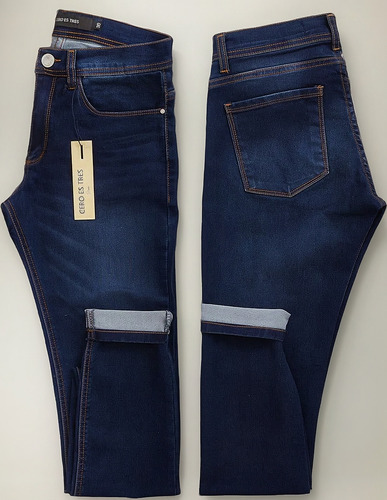 Jean Skinny Fit Hombre Amsterdam Cero Es Tres