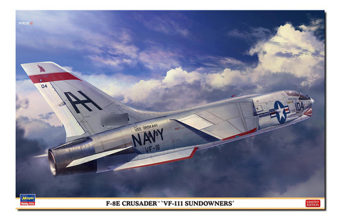 Kit De Modelos Hasegawa 1/48 F-8e Crusader Vf111 Sundowners