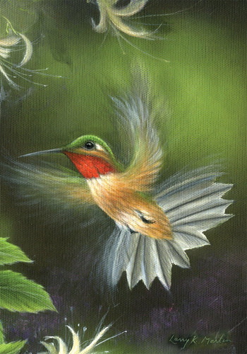 119352 Rufous Hummingbird - Bandera De Colibrí De 12 X 18 Pu