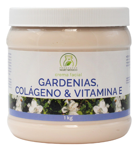 Crema  De Gardenias, Colágeno Y Vit E Piel Madura (1 Kilo)