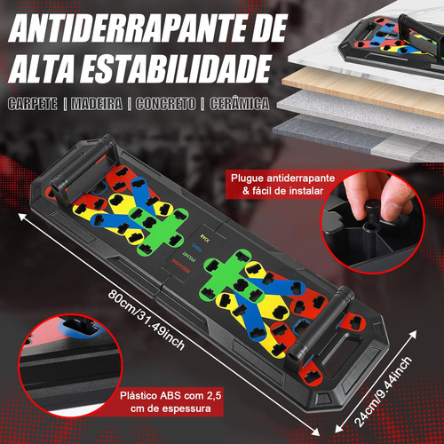 Prancha Flexão Portátil Aparelho Exercício Perda Gordura