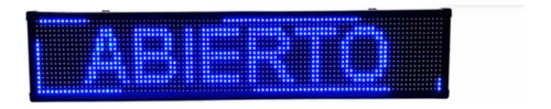 Letrero Led Azul De 100x20cm Programable  Wifi-usb