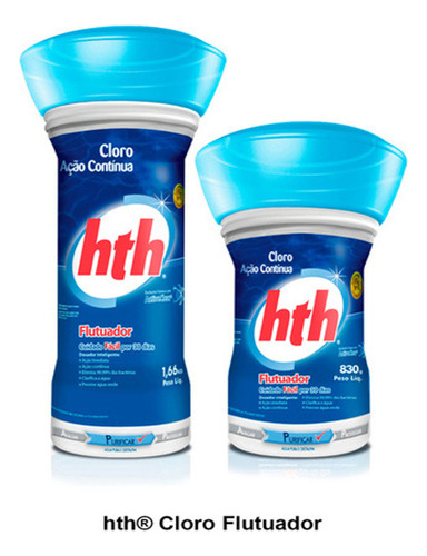 Kit 3 Hth Flutuador Ação Contínua Advanced 1,66kg Piscina