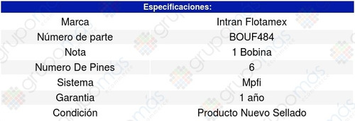 Bobina Ignicion Volkswagen Golf City 2.0l L4 07-10 Intran
