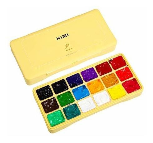 Himi Gouache Juego De Pintura Jelly Cup, 18 Colores Vibrante