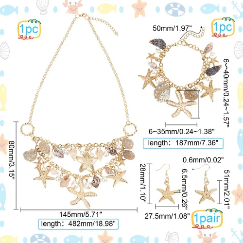 Ph Pandahall Collar De Cola De Sirena Grueso 3 En 1, Diseno