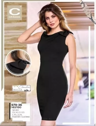 Vestido 979-36 Negro Outlet/saldos Mchn