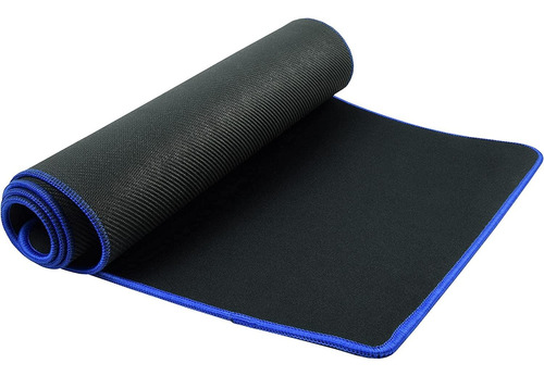 Mouse Pad Antideslizante Impermeable 70 X 30 Cm Borde Azul