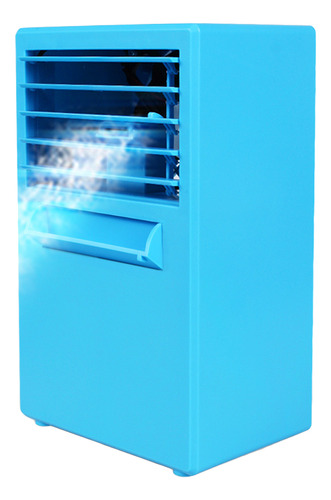Mini Humidificador De Aire Azul, Pequeño Ventilador De Refri