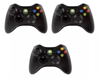 3x Controle Xbox360 Original Manete/joystick/gamepad/ Kit