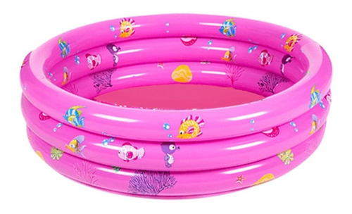 Piscina Inflable Plástico Bebe 3 Anillos 80 X 35 Cms Verano