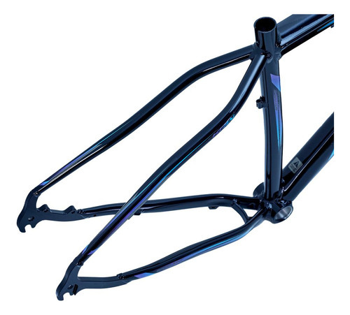Quadro Bicicleta Spotlight Aro 29 Alumínio Mtb - Krw Cor Preto/azul E Roxo
