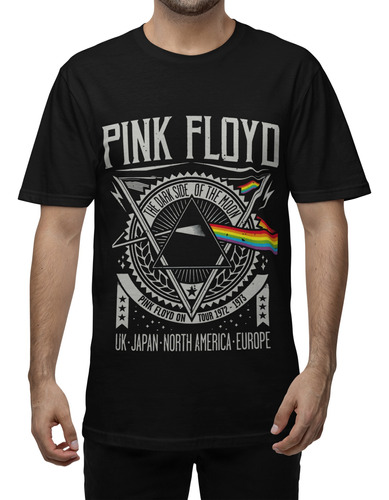 Remera Estampada Pink Floyd Algodón Serigrafía Digital