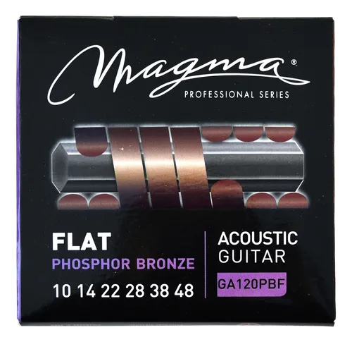 Encordado Acustica Magma Bronce Flat 10-48 Light Ga120pbf