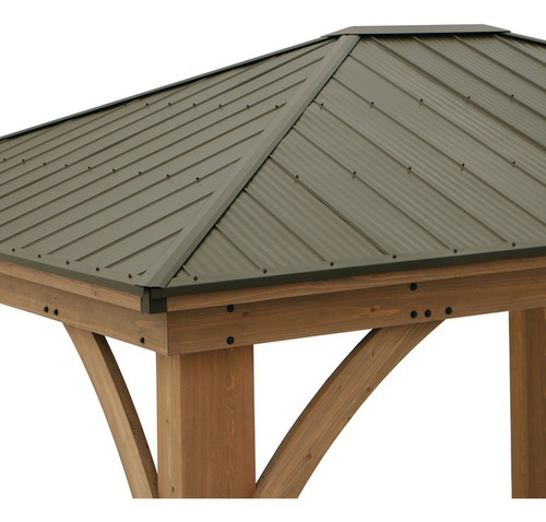 Pergola De Madera Para Jardin Importada 4.2 X 3.6 Msi
