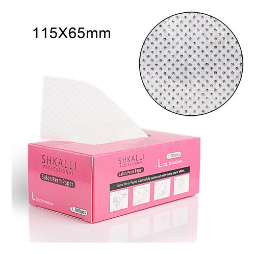 2 X 1000 Uds Papel Para Permanente Del Cabello Papel Para