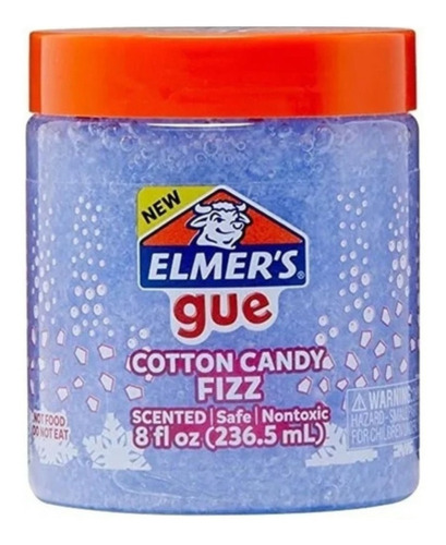 Slime Elmers Gue Cotton Candy Fizz Esponjoso Crunchy Lila