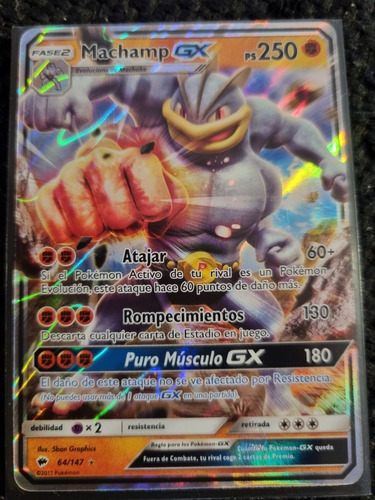 Machamp Gx Carta Pokémon Original Tcg+10 Cartas 