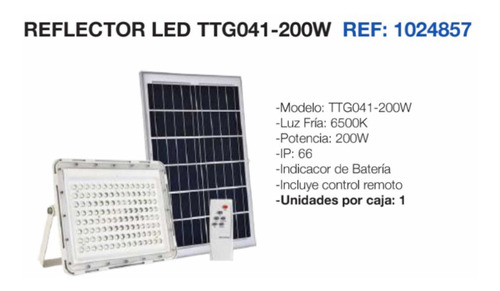 Reflector Panel Solar 200 Watts Interperie