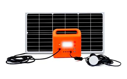 Kit Solar Portatil Energiu 40w/6v Con Salida Usb Y Apto Led