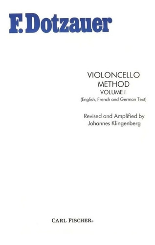 Método Violoncello Volume 1 F. Dotzauer - Inglês (original)