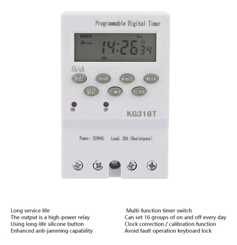 Pt Compatible Interruptor Temporizador Digital Automático