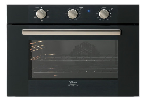 Forno de embutir elétrico Fischer Infinity 50L preto