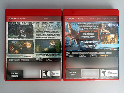 Uncharted Dual Pack - Uncharted 2 - Ps3 - Excelente Estado (Usado)