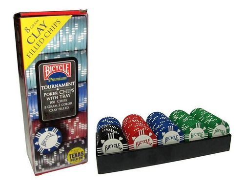 Set Fichas De Poker Bicycle 100 Unid. 8g / Par De Patos