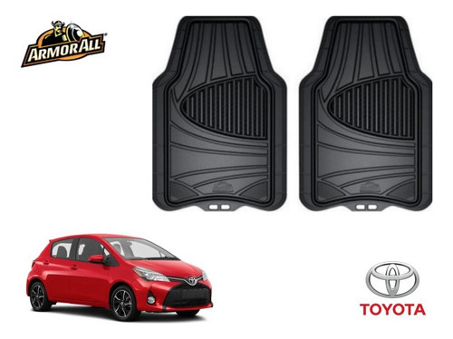 Par Tapetes Negros Uso Rudo Toyota Yaris Hb 15-16 Armor All