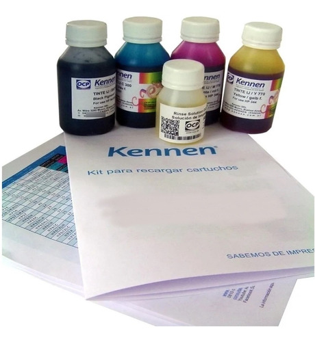 Kit De Recarga Kennen Para Canon Instrucciones Y Tinta Ocp