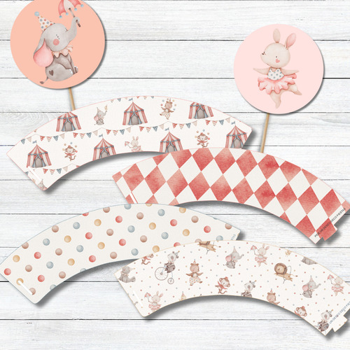 Kit Imprimible Circo Bebé Personalizado Decoración