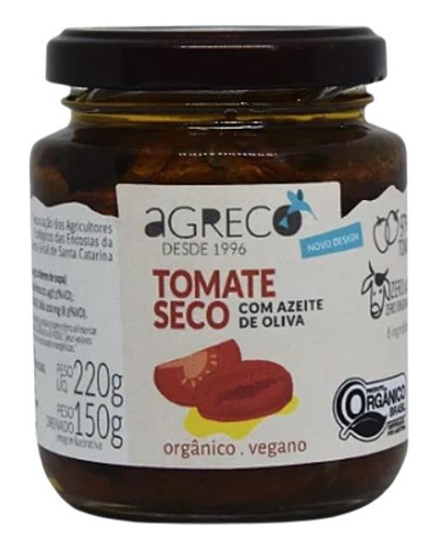Kit 3x: Tomate Seco Orgânico Agreco 150g