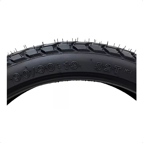 Pneu Dianteiro Moto 90/90-19 T&c Com Câmara 52t