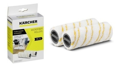 Juego Rodillos Amarillos Karcher Fc 5 Limpiadora Fregadora