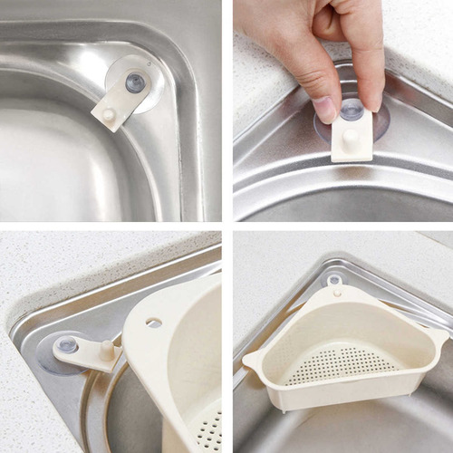 Colador Escurridor Desperdicios Canastilla Fregadero Cocina Color Color Al Azar