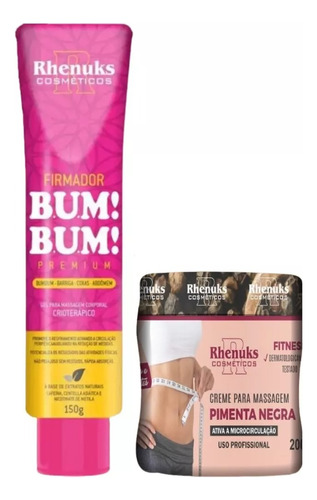 Kit Bumbum! Firmador Empina / Gel Redutor Estrias, Celulite