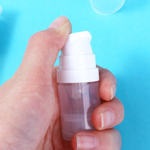 5 Pz Botella Frasco Dispensador Rellenable Bomba 10 Ml