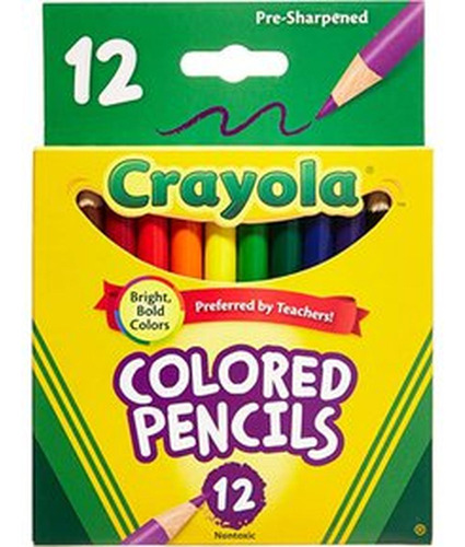 Crayola Colores De Madera Cj X 12 Unidades