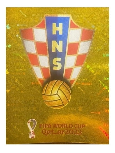 Escudo De Croacia Mundial Qatar 2022 Original Panini Cro1